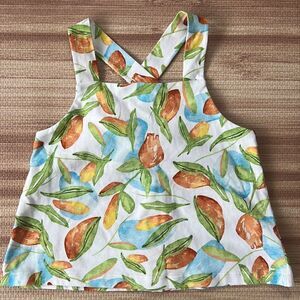 Zara Girl Printed cross Cross Back top